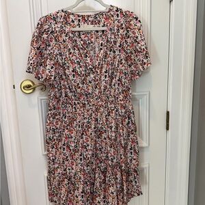 Anthropologie Multicolor Floral Mini Dress